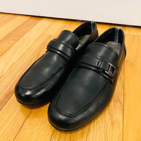 Salvatore Ferragamo Mens Shoes Loafers Black US Size 8.5